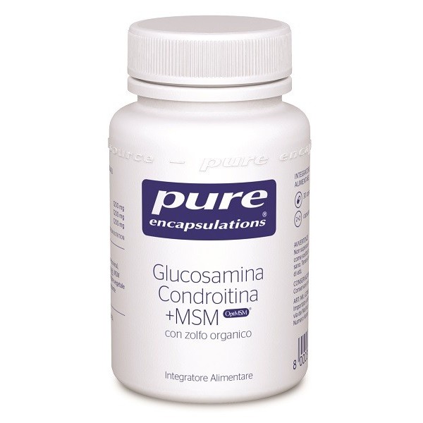 PURE ENCAPSULATIONS GLUCOSAMINA CONDROITINA + MSM 30 CAPSULE
