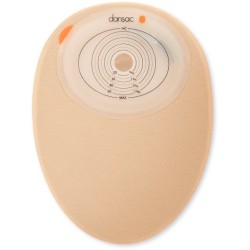 DANSAC NOVALIFE TRE 1 SACCA CHIUSA OPACA PIANA MIDI PER COLOSTOMIA CON FINESTRA RITAGLIABILE 15-55X70 MM 470 ML 30 PEZZI