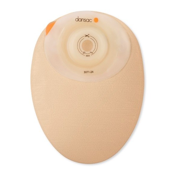 DANSAC NOVALIFE TRE 1 SACCA CHIUSA SOFTCONVEX MIDI PER COLOSTOMIA CON FINESTRA RITAGLIABILE 15-34MM 430 ML 10 PEZZI