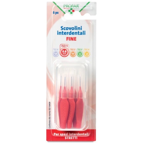 PROFAR SCOVOLINI ROSSO 0,8 6 PEZZI