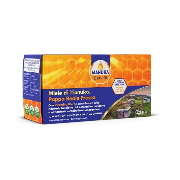 MANUKA BENEFIT PAPPA REALE MANUKA VITAMINA B6 10 FLACONCINI 10 ML