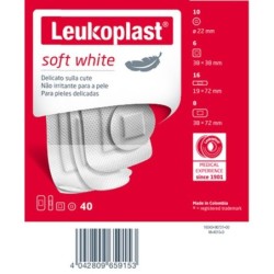 LEUKOPLAST SOFT WHITE 40 PEZZI ASSORTITI