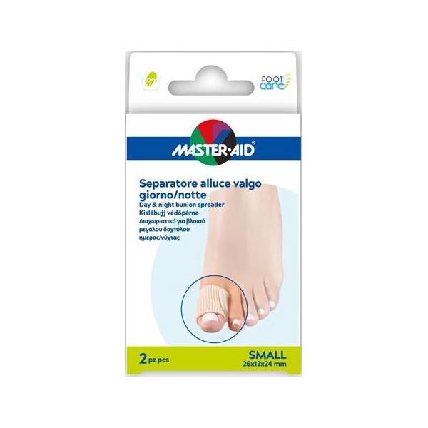 DIVARICATORE ALLUCE GIORNO/NOTTE MASTER-AID FOOTCARE SMALL 2 PEZZI D11