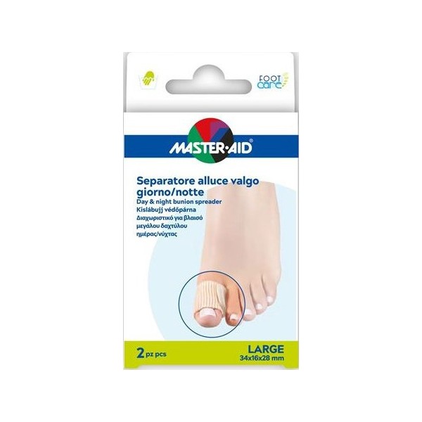 DIVARICATORE ALLUCE GIORNO/NOTTE MASTER-AID FOOTCARE LARGE 2 PEZZI D12