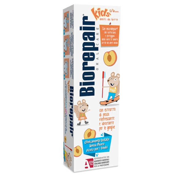 BIOREPAIR ORAL CARE KIDS 0-6 ANNI DENTI DA LATTE DENTIFRICIO CON ESTRATTO DI PESCA 50 ML