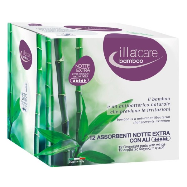 ILLA CARE BAMBOO ASSORBENTI NOTTE EXTRA 12 PEZZI ILLA CARE BAMBOO ASSORBENTI NOTTE EXTRA 12 PEZZI