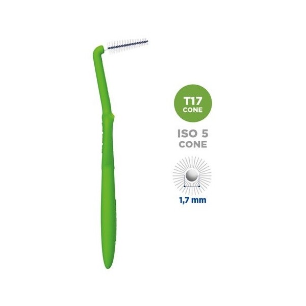 SCOVOLINO CURASEPT PROXI ANGLE MISURA T17 CONICO ISO 5 VERDE DIAMETRO 1,7 MM