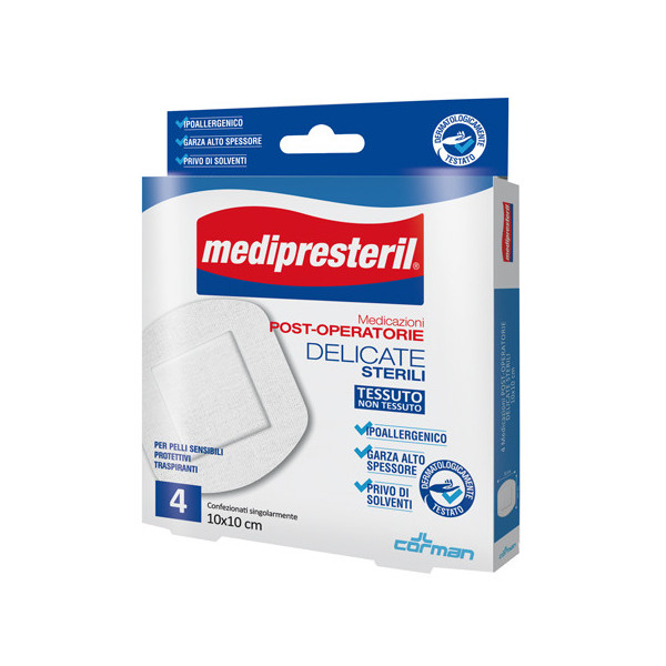 MEDICAZIONE POST OPERATORIA MEDIPRESTERIL DELICATA TNT 10X10CM 5 PEZZI