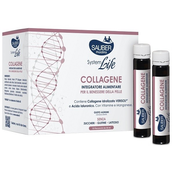 SAUBER SYSTEMLIFE ANTIETA' COLLAGENE 10 FLACONCINI DA 25 ML
