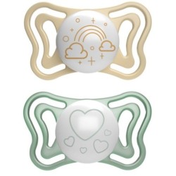 CHICCO SUCCHIETTO LIGHT LUMI SILICONE 2-6M 2 PEZZI