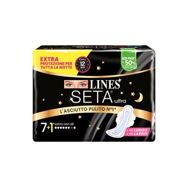 LINES SETA ULTRA ASSORBENTI EXTRA DWCT 7+1 PEZZI