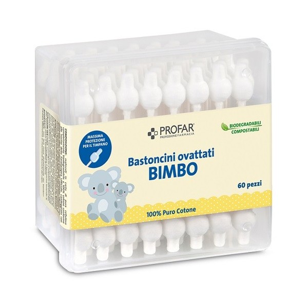 PROFAR BASTONCINI OVATTATI BIMBO 60 PEZZI