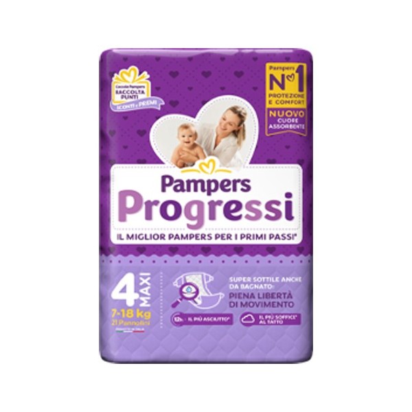 PAMPERS PROGRESSI MAXI 21 PEZZI
