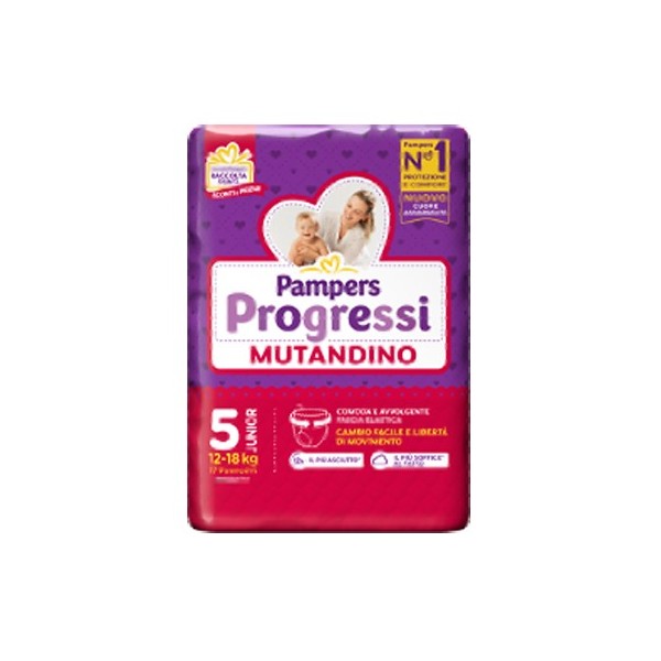 PAMPERS PROGRESSI MUTANDINA JUNIOR 17 PEZZI