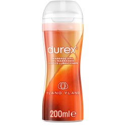 DUREX MASSAGE 2 IN 1 GEL MASSAGGIO CORPO E LUBRIFICANTE YLANG YLANG 200 ML