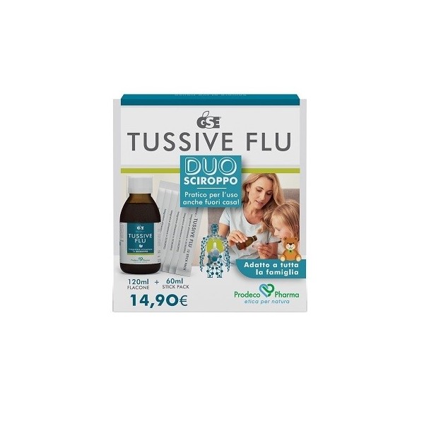 GSE TUSSIVE FLU DUO FLACONE+6 STICK PACK MONODOSE
