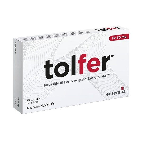 TOLFER IHAT IDROSSIDO FERRO ADIPATO TARTRATO NANO 30 CAPSULE
