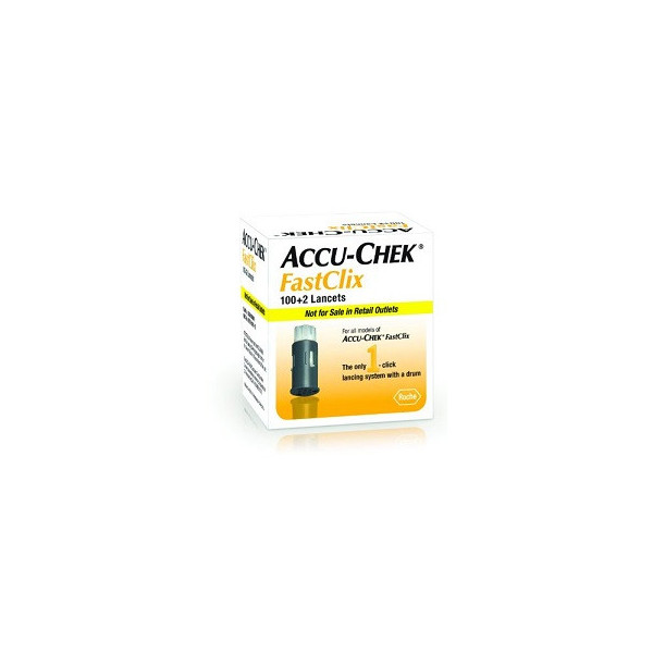 LANCETTE PUNGIDITO ACCU-CHEK FASTCLIX 100 + 2 PEZZI