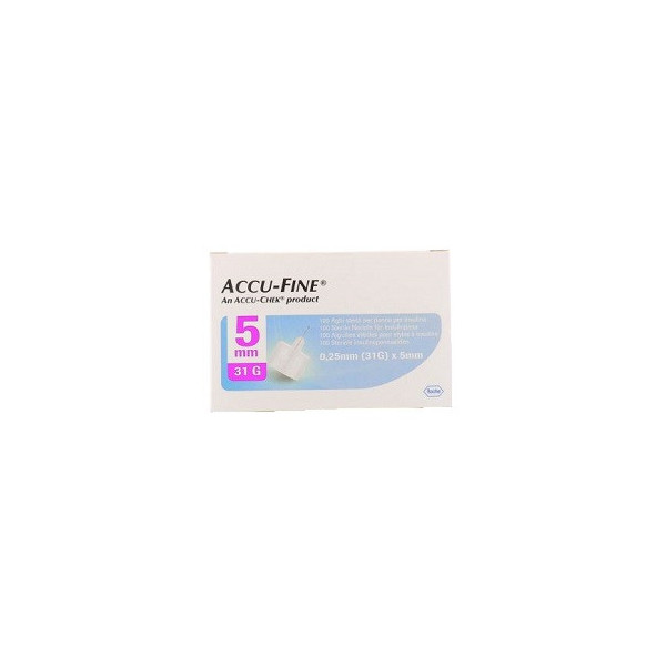 AGO PER PENNA DA INSULINA ACCU-FINE PEN NEEDLE ACCU-CHEK GAUGE 31 X 5MM 100 PEZZI