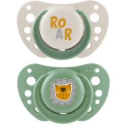 CHICCO SUCCHIETTI AIR VERDE SILICONE 2-6 MESI 2 PEZZI