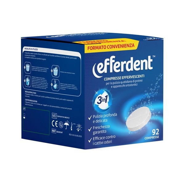 EFFERDENT 92 COMPRESSE EFFERVESCENTI