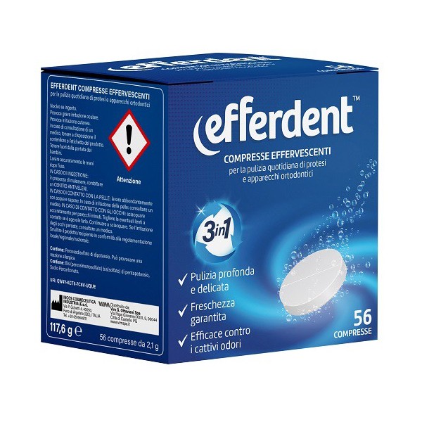 EFFERDENT 56 COMPRESSE EFFERVESCENTI