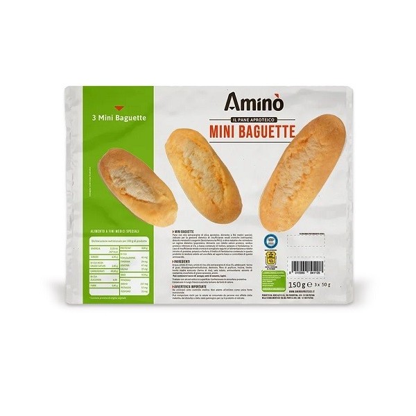 AMINO' MINI BAGUETTE 3 PEZZI DA 50 G