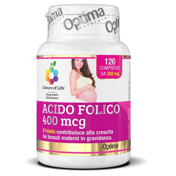 COLOURS OF LIFE ACIDO FOLICO 400 MCG 120 COMPRESSE 350 MG