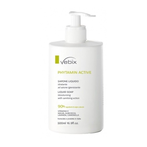 VEBIX PHYTAMIN ACTIVE SAPONE LIQUIDO IDRATANTE 500 ML
