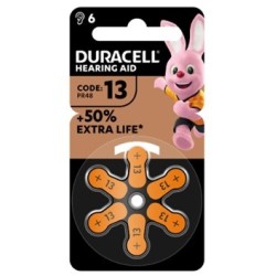 DURACELL EASY TAB 13 ARANCIO BATTERIA PER APPARECCHIO ACUSTICO 6 PEZZI