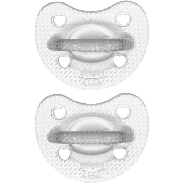 CHICCO GOMMOTTO SILICONE CRYSTAL 6-16 MESI 2 PEZZI