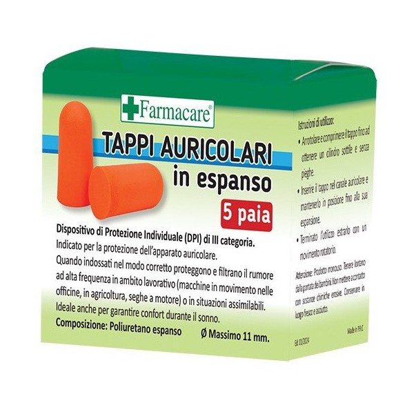 TAPPI AURICOLARI ESPANSO 5 PAIA