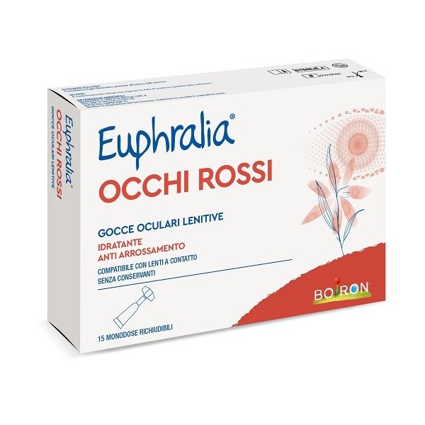 GOCCE OCULARI LENITIVE EUPHRALIA OCCHI ROSSI 15 FLACONCINI MONODOSE 0,5 ML