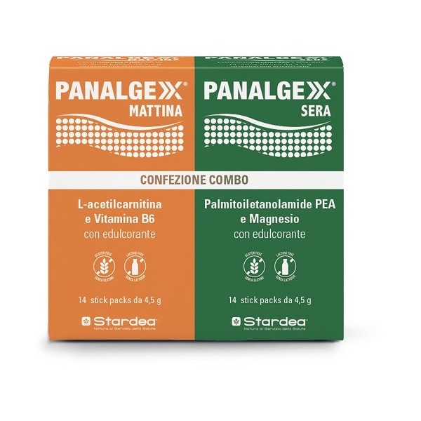 PANALGEXX MATTINA 14 STICKPACK + PANALGEXX SERA 14 STICKPACK CONFEZIONE COMBO
