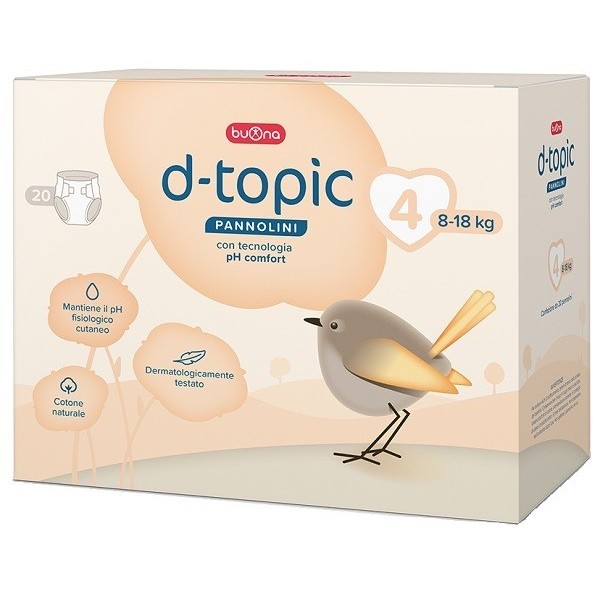 D-TOPIC PANNOLINI TAGLIA 4 20 PEZZI