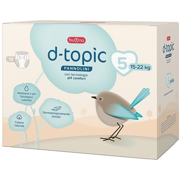 D-TOPIC PANNOLINI TAGLIA 5 18 PEZZI