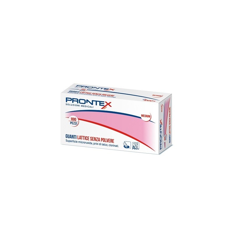 PRONTEX GUANTO IN LATTICE SENZA POLVERE PICCOLO 100 PEZZI