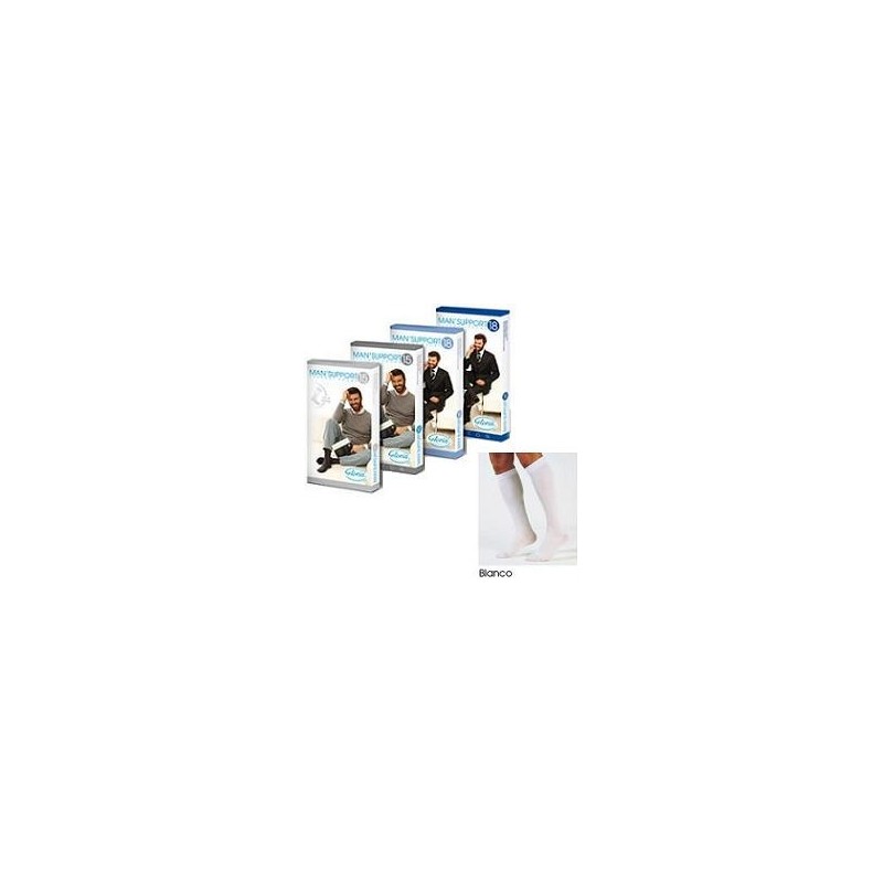 MAN SUPPORT 18 COTONE GAMBALETTO 18 BIANCO 3