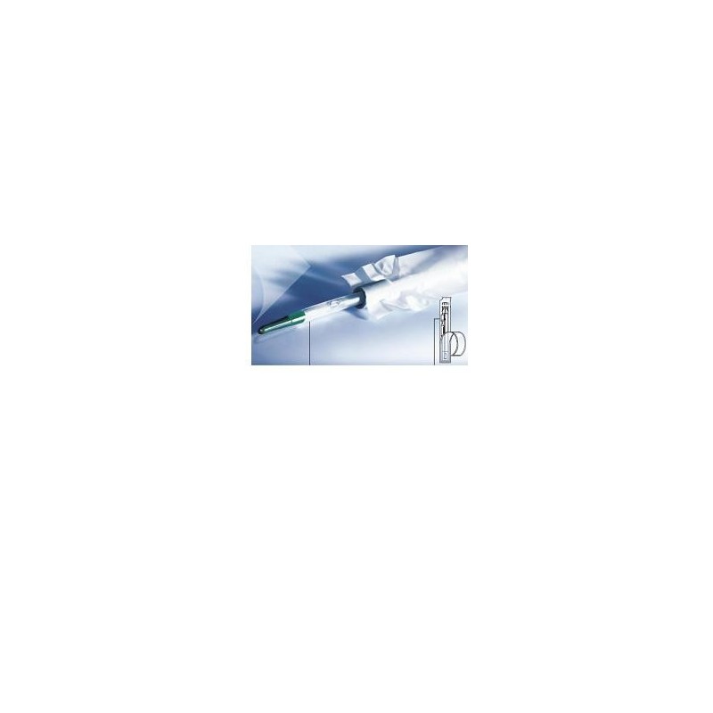 CATETERE VESCICALE PER CATETERISMO INTERMITTENTE LUBRIFICATO IN GEL IN PVC MONOUSO CON CAPSULA DI GEL INTEGRATA MOBILE 2 FORI AT