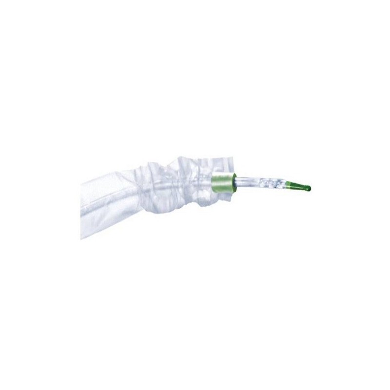 CATETERE VESCICALE IN PVC MONOUSO PER CATETERISMO INTERMITTENTE MOBILE LUBRIFICATO IN GEL CON CAPSULA DI GEL INTEGRATA LUNGHEZZA