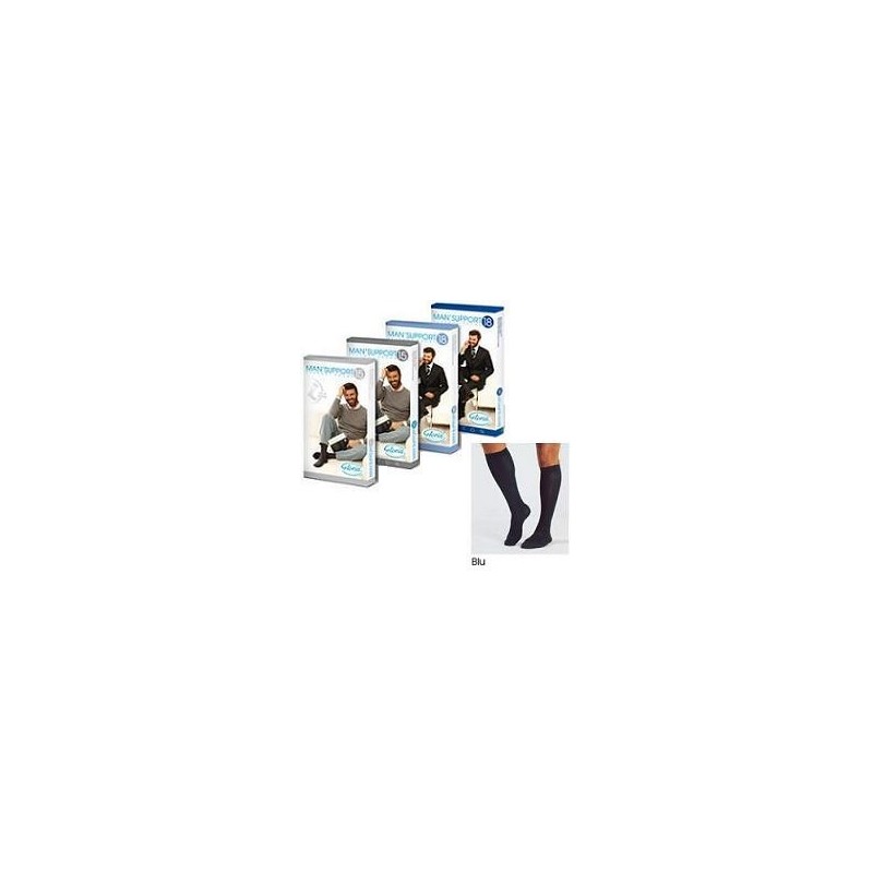 MAN SUPPORT 15 COTTON GAMBALETTO 15 BLU 4