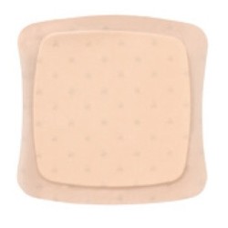 MEDICAZIONE STERILE IN SCHIUMA POLIURETANO IDROCELLULARE AQUACEL AG FOAM ADESIVA 8X8 CM 10 PEZZI