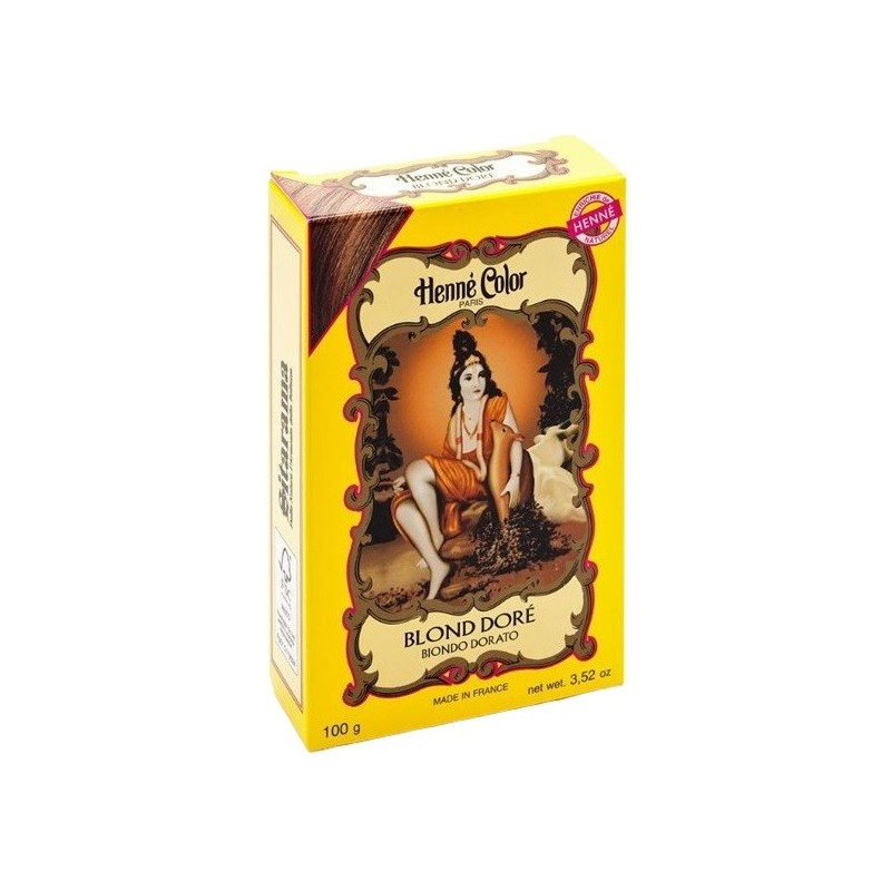 POLVERE HENNE BIONDO DORATO HENNE COLOR POLVERE VEGETALE COLORANTE RIFLESSANTE 100 G