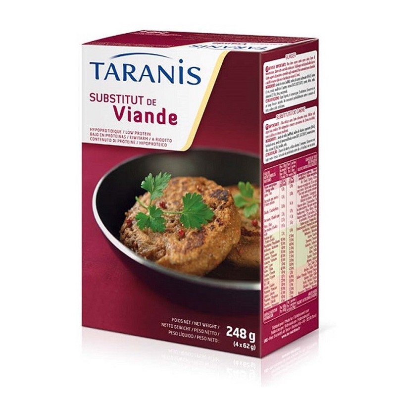 TARANIS BURGER SOSTITUTO CARNE 4 X 62 G