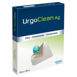 MEDICAZIONE TNT ASSORBENTE GELIFICANTE URGOCLEAN AG/SILVER 15X15CM 10 PEZZI