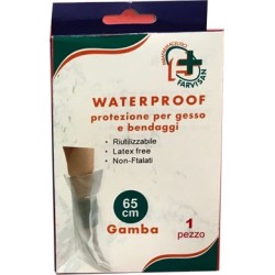 WATERPROOF PROTEZIONE PER GESSO E BENDAGGI PER GAMBA 65 CM RIUTILIZZABILE