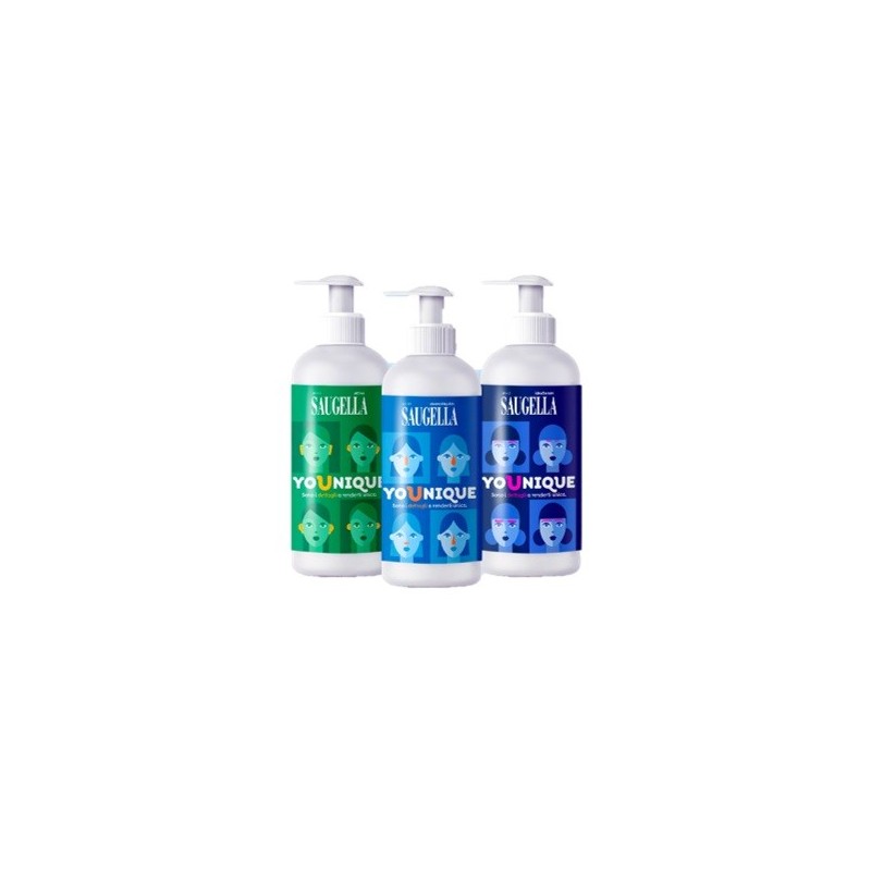 SAUGELLA YOUNIQUE BUNDLE 1 DERMOLIQUIDO 200 ML + 1 ATTIVA 200 ML + 1 IDRASERUM 200 ML