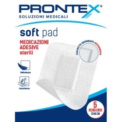 MEDICAZIONE ADESIVA STERILE PRONTEX SOFT PAD 10X8 CM 5 PEZZI