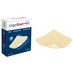 MEDICAZIONE IDRO-DETERGENTE FIBRE POLIASSORBENTI GELIFICANTI URGOSTART PLUS PAD 6X6 CM 10 PEZZI