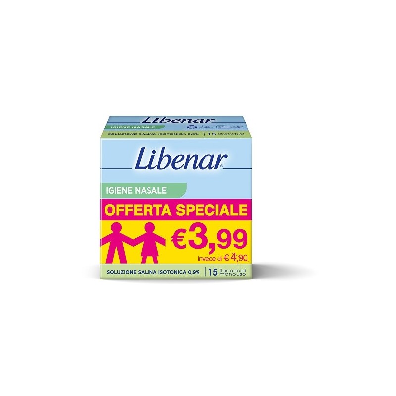 SOLUZIONE ISOTONICA LIBENAR 15 FLACONCINI DA 5 ML TAGLIO PREZZO